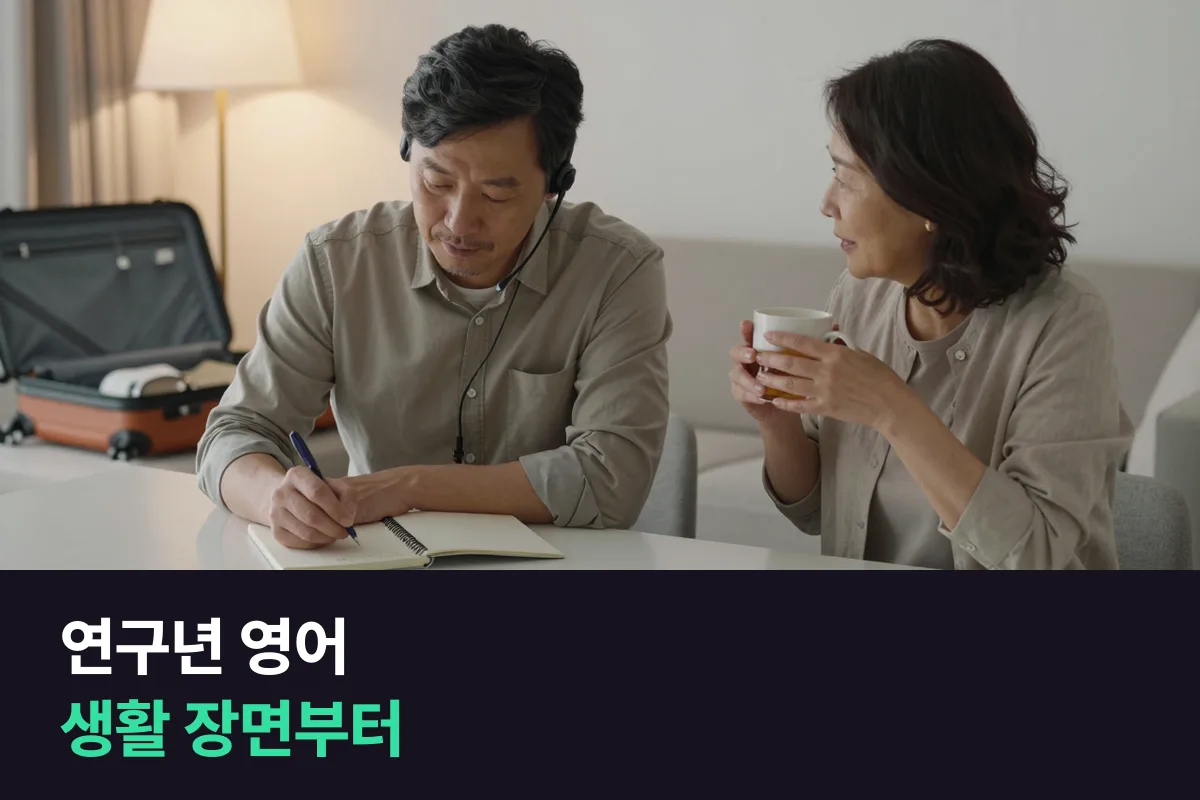 연구년으로 해외에 가는 교수와 가족, 생활 영어는 어떤 순서로 준비할까요?