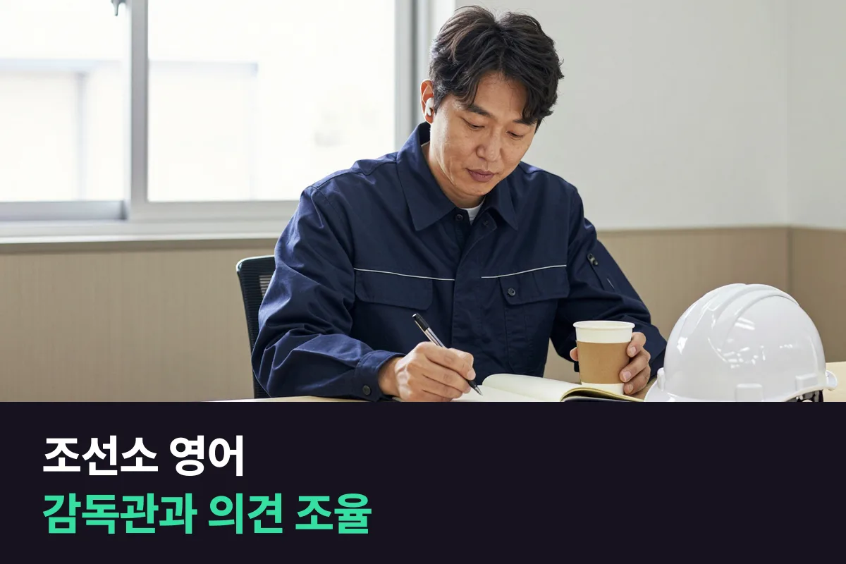 외국인 감독관이 검사 결과에 동의하지 않을 때, 품질 담당자는 영어로 어떻게 조율할까요?