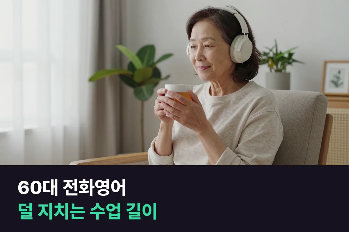 60대 전화영어: 30분 주2회와 10분 주5회, 덜 지치는 쪽 고르는 법
