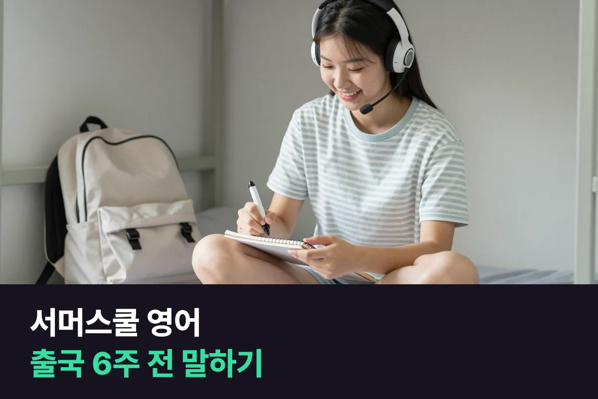 해외 대학 서머스쿨에 가기 전, 말하기는 무엇부터 준비할까요?