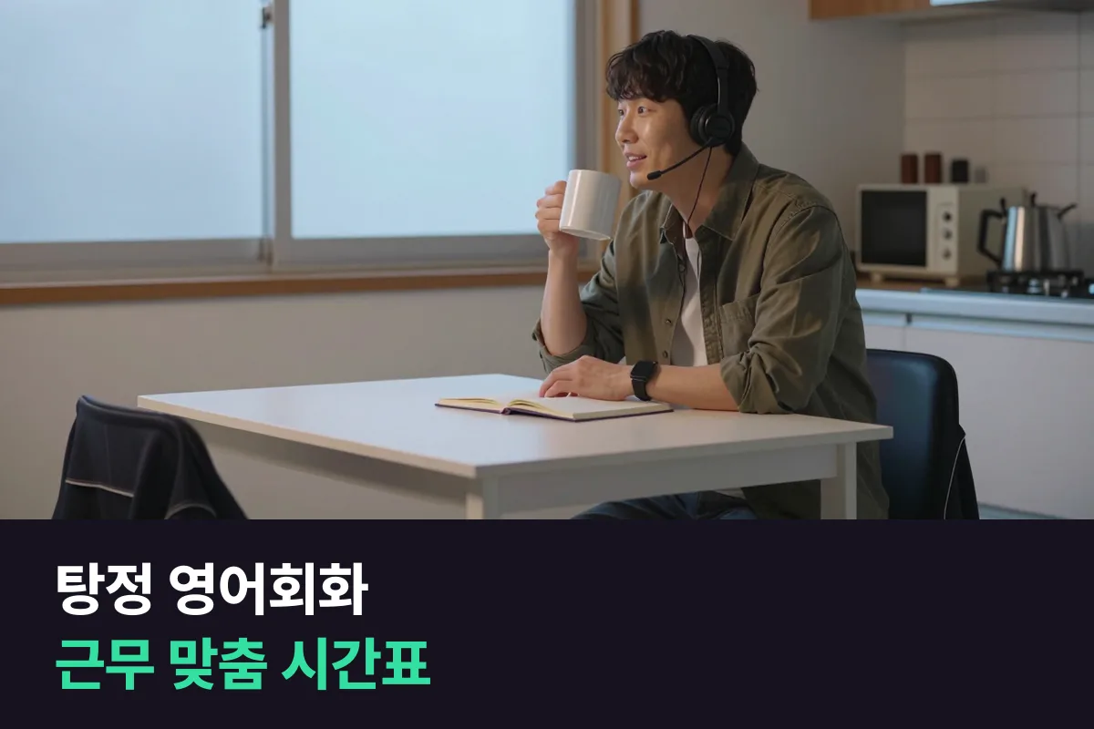 탕정 영어회화: 근무 형태마다 수업 시간을 정하는 법
