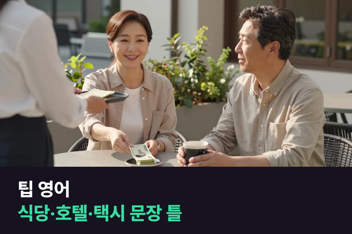 팁 영어: 식당·호텔·택시에서 팁을 주고받을 때 그대로 쓰는 문장 틀