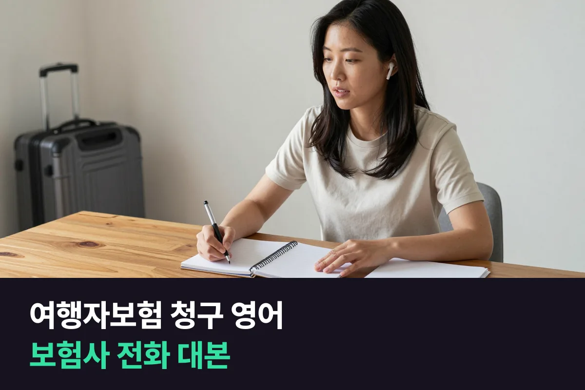 해외여행에서 돌아와 보험금을 청구하려고 영어로 보험사에 전화할 때, 무엇을 어떤 순서로 말할까요?