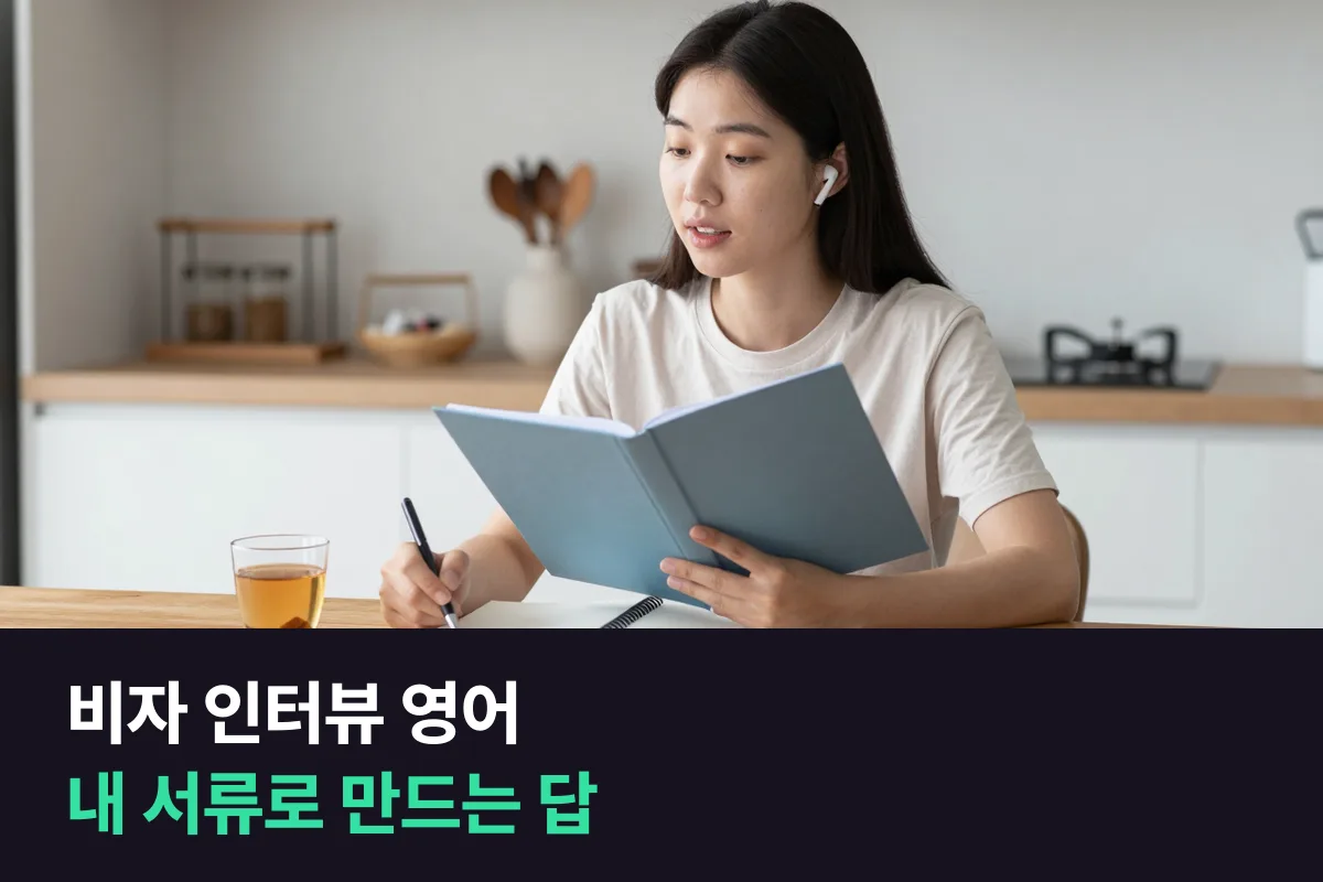 비자 인터뷰 영어: 멋진 문장보다 내 서류와 맞는 짧은 답을 먼저 만드세요